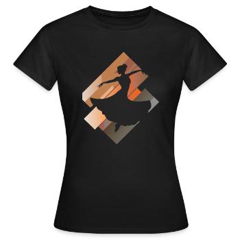 École de danse Danse Monstre de danse - T-shirt Femme - noir - Devant - AI Model Female 172 dark (172cm)