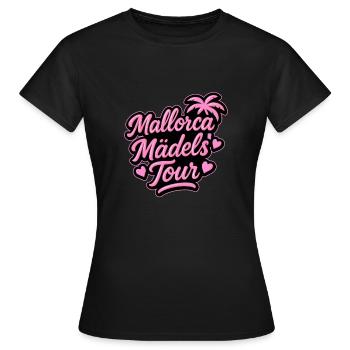 Mallorca Mädels Tour - Frauen T-Shirt - Schwarz - Vorne - AI Model Female 172 dark (172cm)