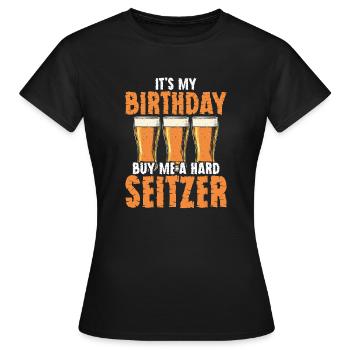 Kneipentour Bar Crawl Bar Hopping Pup Hopping - Frauen T-Shirt - Schwarz - Vorne - AI Model Female 172 dark (172cm)