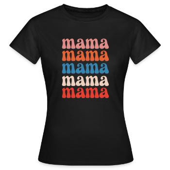 Dear mom for Mother's Day - Women's T-Shirt - black - Front - AI Model Female 172 dark (172cm)