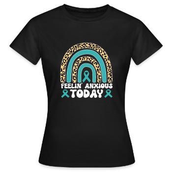 Trouble anxieux Trouble anxieux - T-shirt Femme - noir - Devant - AI Model Female 172 dark (172cm)