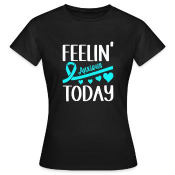 Trouble anxieux Trouble anxieux - T-shirt Femme - noir - Devant - AI Model Female 172 dark (172cm)