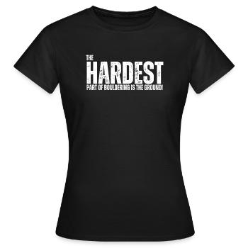 Bouldern Boulderer Boulder - Frauen T-Shirt - Schwarz - Vorne - AI Model Female 172 dark (172cm)