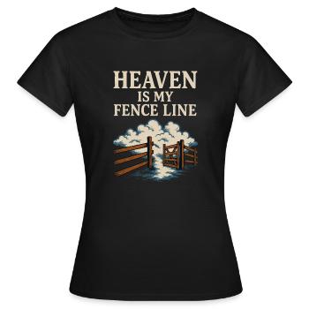 Chrétien Homesteader Foi Agriculture Vie lugubre - T-shirt Femme - noir - Devant - AI Model Female 172 dark (172cm)