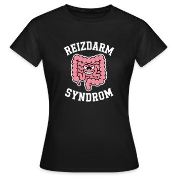 Syndrome de l’intestin irritable Humeur Digestion - T-shirt Femme - noir - Devant - AI Model Female 172 dark (172cm)