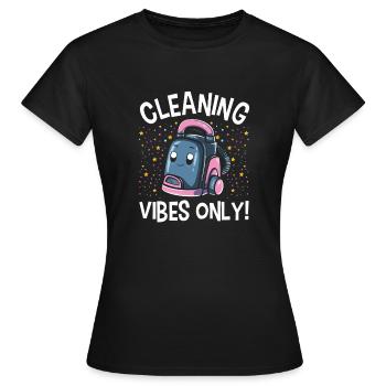 Nettoyant Lover Cleaner - T-shirt Femme - noir - Devant - AI Model Female 172 dark (172cm)