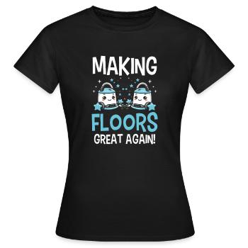 Nettoyant Lover Cleaner - T-shirt Femme - noir - Devant - AI Model Female 172 dark (172cm)