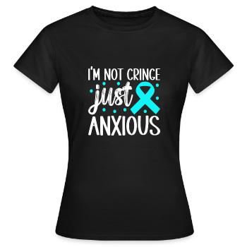 Trouble anxieux Trouble anxieux - T-shirt Femme - noir - Devant - AI Model Female 172 dark (172cm)