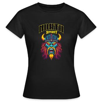 North Spirit - T-shirt Femme - noir - Devant - AI Model Female 172 dark (172cm)