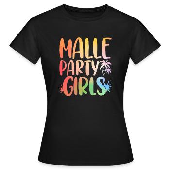 Malle Girls Tour Girls Night Out Mallorca Party Holiday - Women's T-Shirt - black - Front - AI Model Female 172 dark (172cm)