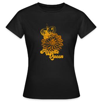 Pizzelle Queen Waffle Biscuit - Women's T-Shirt - black - Front - AI Model Female 172 dark (172cm)