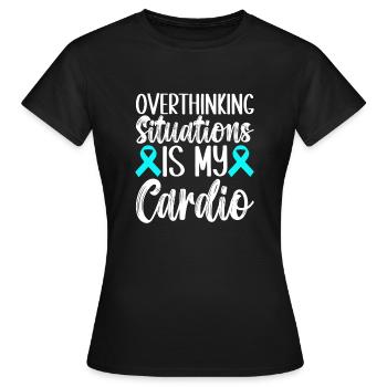 Trouble anxieux Trouble anxieux - T-shirt Femme - noir - Devant - AI Model Female 172 dark (172cm)