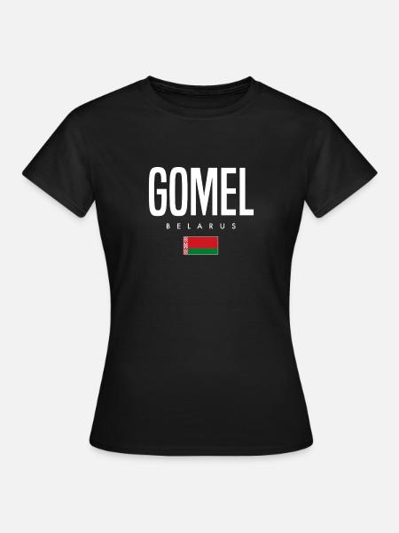 Gomel Belarus Weißrussland - Frauen T-Shirt - Schwarz