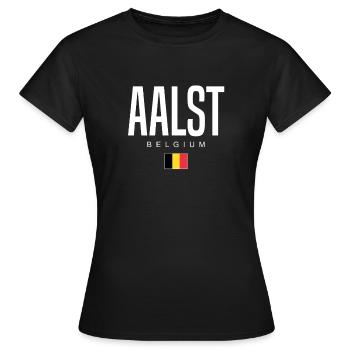 Aalst Belgien - Frauen T-Shirt - Schwarz - Vorne - AI Model Female 172 dark (172cm)