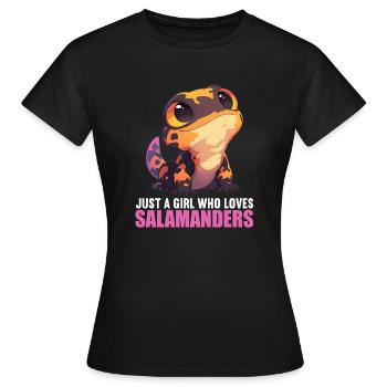 Salamandres Salamandres - T-shirt Femme - noir - Devant - AI Model Female 172 dark (172cm)
