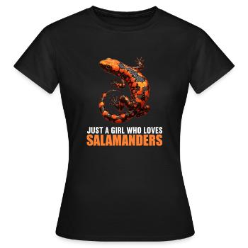 Salamandres Salamandres - T-shirt Femme - noir - Devant - AI Model Female 172 dark (172cm)