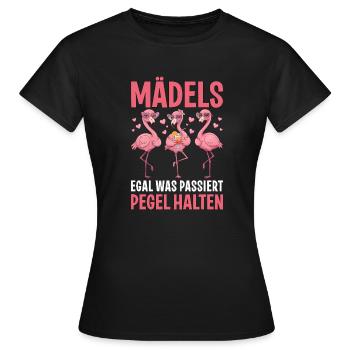Girls No matter what happens, keep up with the level - Women's T-Shirt - black - Front - AI Model Female 172 dark (172cm)