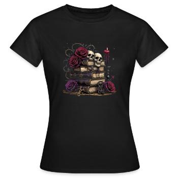 Dark Romance Booktok - Women's T-Shirt - black - Front - AI Model Female 172 dark (172cm)
