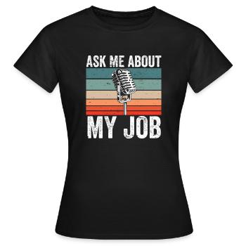 Funny Sports Ansager - Frauen T-Shirt - Schwarz - Vorne - AI Model Female 172 dark (172cm)