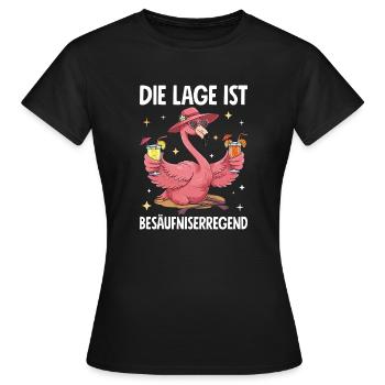 La situation est l’ivresse - T-shirt Femme - noir - Devant - AI Model Female 172 dark (172cm)
