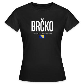 Brcko Bosnien und Herzegowina - Frauen T-Shirt - Schwarz - Vorne - AI Model Female 172 dark (172cm)