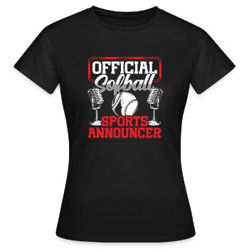 Funny Sports Ansager - Frauen T-Shirt - Schwarz - Vorne - AI Model Female 172 dark (172cm)