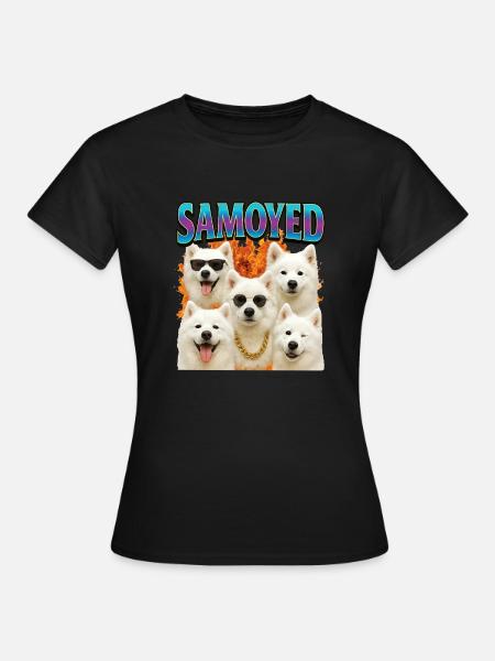 Samojede - Frauen T-Shirt - Schwarz