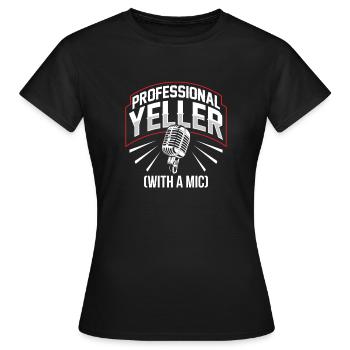 Funny Sports Ansager - Frauen T-Shirt - Schwarz - Vorne - AI Model Female 172 dark (172cm)