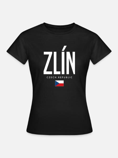 Zlin Tschechien - Frauen T-Shirt - Schwarz