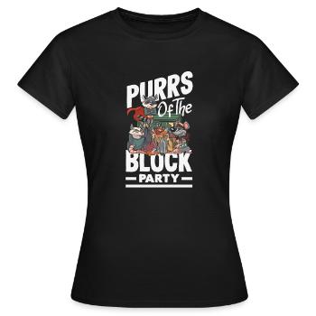 Unterstützen Sie Lokale Straßenkatzen - Frauen T-Shirt - Schwarz - Vorne - AI Model Female 172 dark (172cm)