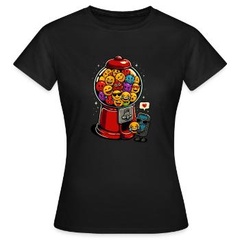 Gumball - Communication drôles - T-shirt Femme - noir - Devant - AI Model Female 172 dark (172cm)