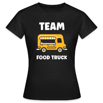 Food truck - T-shirt Femme - noir - Devant - AI Model Female 172 dark (172cm)