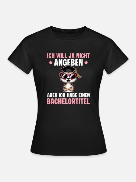 Studentin Bachelor Abschluss bestanden - Frauen T-Shirt - Schwarz