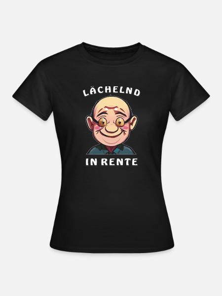 GEPENSIONEERDEN DIE IN PENSIONERING GLIMLACHEN - Vrouwen T-shirt - zwart