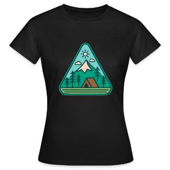 Aventure en plein air - T-shirt Femme - noir - Devant - AI Model Female 172 dark (172cm)