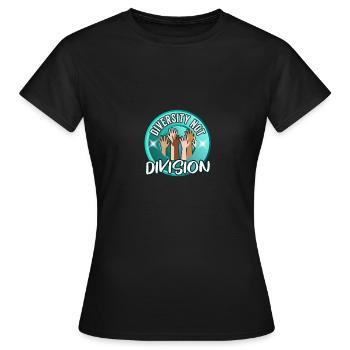 Feiern Sie die Vielfalt, nicht die Spaltung, die Einheit - Frauen T-Shirt - Schwarz - Vorne - AI Model Female 172 dark (172cm)
