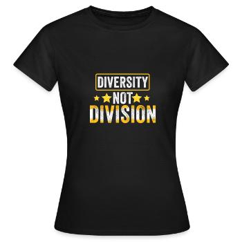 Feiern Sie die Vielfalt, nicht die Spaltung, die Einheit - Frauen T-Shirt - Schwarz - Vorne - AI Model Female 172 dark (172cm)