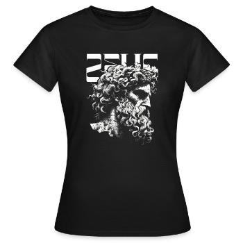 Zeus - Frauen T-Shirt - Schwarz - Vorne - AI Model Female 172 dark (172cm)