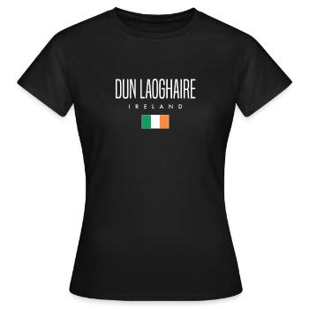 Dun Laoghaire Irland - Frauen T-Shirt - Schwarz - Vorne - AI Model Female 172 dark (172cm)