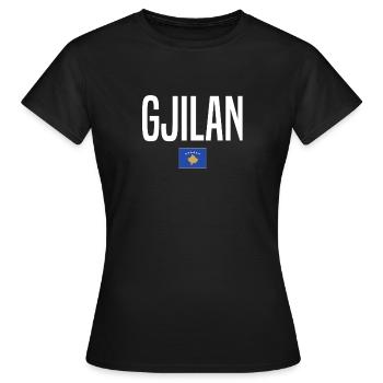 Gjilan, Kosovo - T-shirt Femme - noir - Devant - AI Model Female 172 dark (172cm)
