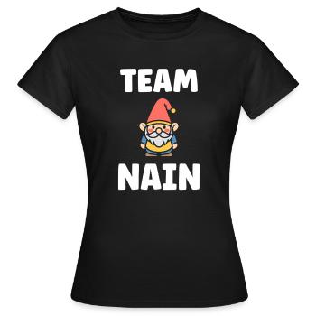 Nain - T-shirt Femme - noir - Devant - AI Model Female 172 dark (172cm)