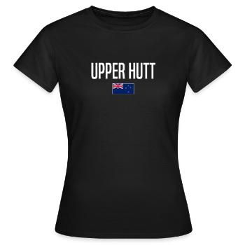 Upper Hutt New Zealand - Women's T-Shirt - black - Front - AI Model Female 172 dark (172cm)