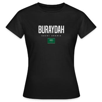 Buraydah Saudi-Arabien - Frauen T-Shirt - Schwarz - Vorne - AI Model Female 172 dark (172cm)