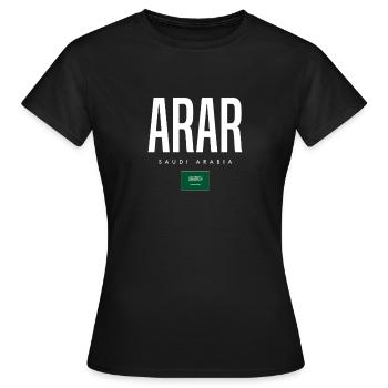 Arar Saudi-Arabien - Frauen T-Shirt - Schwarz - Vorne - AI Model Female 172 dark (172cm)