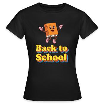 Retour à l’école - T-shirt Femme - noir - Devant - AI Model Female 172 dark (172cm)