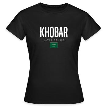 Khobar Saudi-Arabien - Frauen T-Shirt - Schwarz - Vorne - AI Model Female 172 dark (172cm)