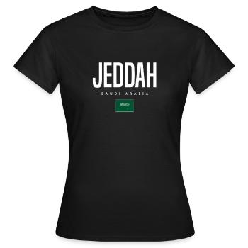 Jeddah Saudi-Arabien - Frauen T-Shirt - Schwarz - Vorne - AI Model Female 172 dark (172cm)