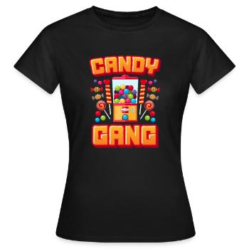 Candy Gang Candy Candies - Women's T-Shirt - black - Front - AI Model Female 172 dark (172cm)