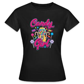 Candy Girl Candy Candies - Women's T-Shirt - black - Front - AI Model Female 172 dark (172cm)