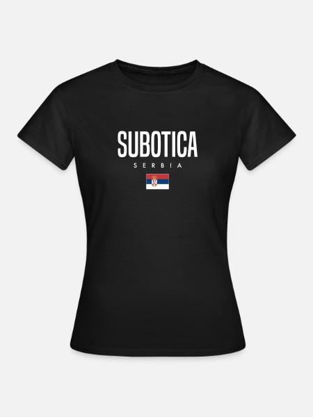 Subotica Serbien - Frauen T-Shirt - Schwarz